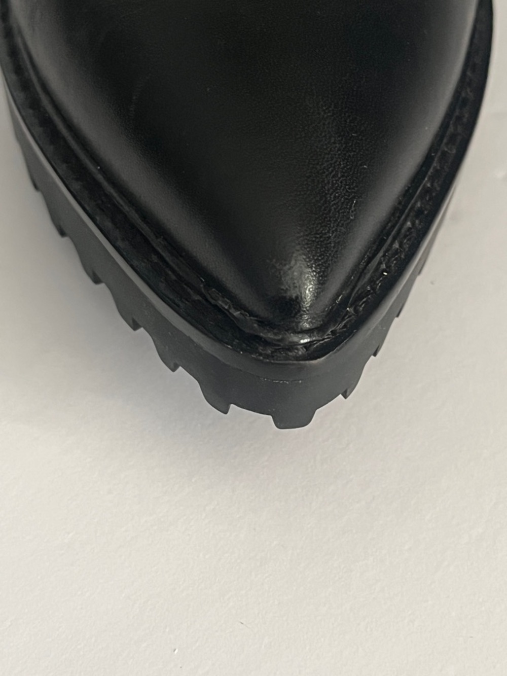 Michael Kors Kyle Leather Lace-Up Stiletto Boot in Black - Size 6 - Picture 12 of 16
